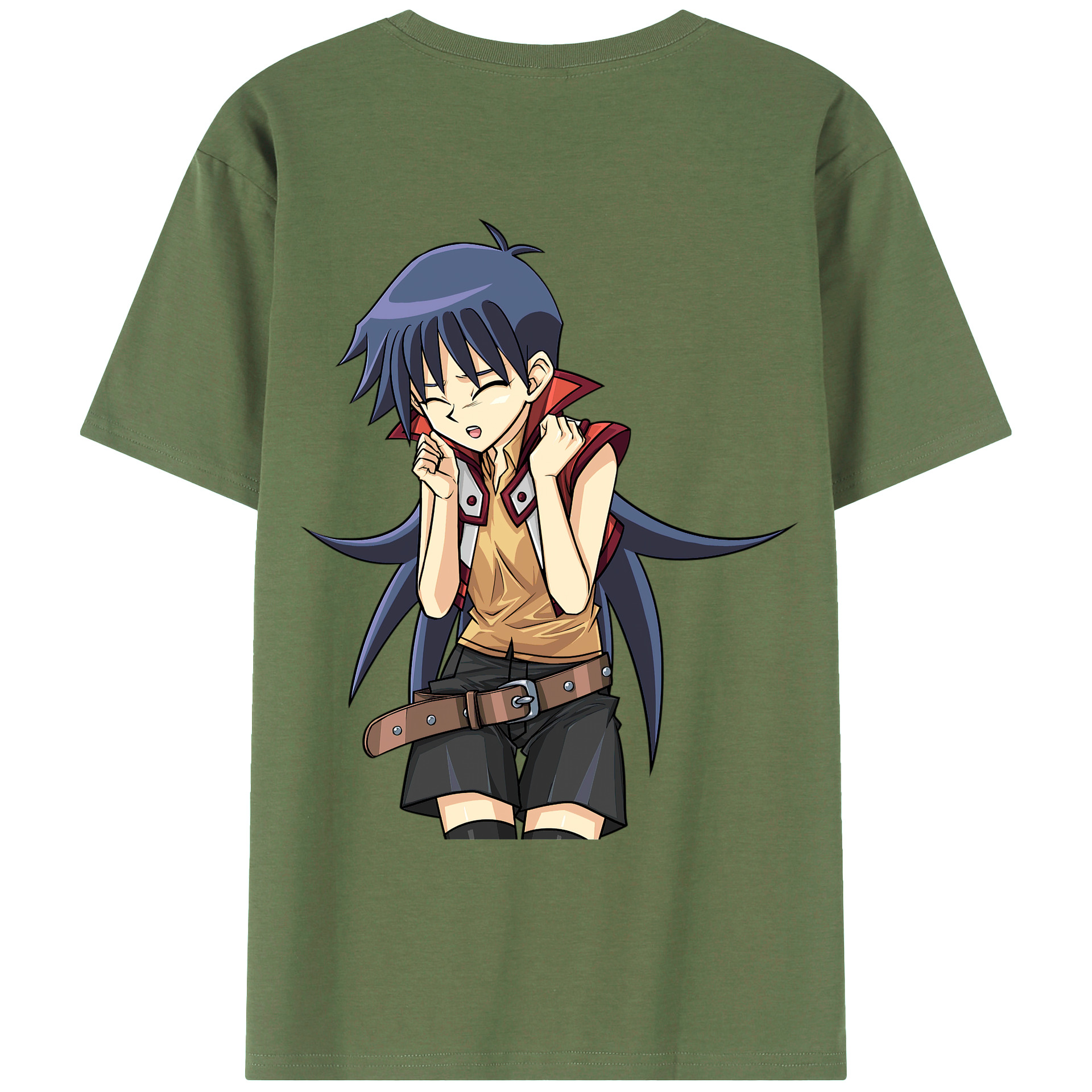 （画像用） 遊☆戯☆王 Yu-Gi-Oh! 綿100％ メンズ半袖Tシャツ（バックプリント） 通気性